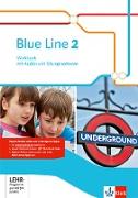 Blue Line 2. Workbook mit Audios und Übungssoftware 6. Schuljahr