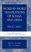 Word-By-Word Translations of Songs and Arias, Part II