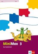 MiniMax. Lernplaner mit 32 Teste-dich-selbst-Seiten. 3. Schuljahr