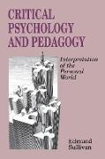 Critical Psychology and Pedagogy