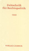 Zeitschrift für Rechtspolitik - Einbanddecke 1999