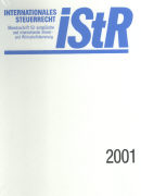 ISTR Einbanddecke Internationales Steuerrecht 2001