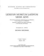 Lexicon Musicum Latinum Medii Aevi 7. Faszikel - Fascicle 7 (deprimo - dictio)