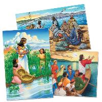 Surf Shack Bible Story Poster Set: Catch the Wave of God's Amazing Love