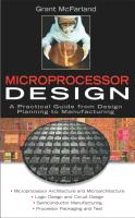 Microprocessor Design: A Practical Guide from Design Planning to Manufacturing