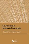 Foundations of Intensional Semantics