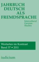 Jahrbuch Deutsch als Fremdsprache Band 37 / 2011