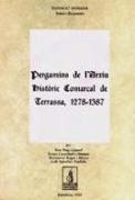 Pergamins de l'Arxiu Històric Comarcal de Terrassa, 1278-1378