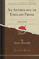 An Anthology of English Prose