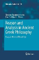 Reason and Analysis in Ancient Greek Philosophy