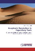 Anaphoric Resolution In Expository Texts