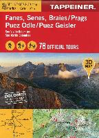 3D-Wanderkarte Fanes, Senes, Prags, Puez Geisler 1 : 30.000