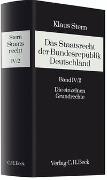 Das Staatsrecht der Bundesrepublik Deutschland Bd. IV/2. Halbband: Die einzelnen Grundrechte