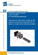 Improvement of the beam quality of high-power broad area semiconductor diode lasers by means of an external resonator