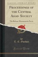 Proceedings of the Central Asian Society