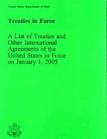 Treaties in Force 2005