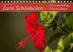 Zarte Schönheiten - Farbenprächtige Hibiskusblüten (Tischkalender immerwährend DIN A5 quer)