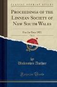 Proceedings of the Linnean Society of New South Wales, Vol. 46