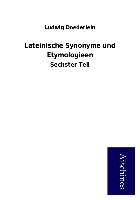 Lateinische Synonyme und Etymologieen