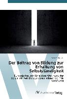 Der Beitrag von Bildung zur Erhaltung von Selbstständigkeit