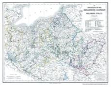 Historische Karte: Großherzogtümer Mecklenburg-Schwerin und Mecklenburg-Strelitz. 1863 (plano)