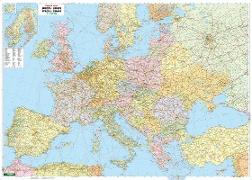 Europa politisch, Poster 1:3,5 Mio., Metallbestäbt in Rolle