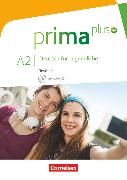 Prima plus, Deutsch für Jugendliche, Allgemeine Ausgabe, A2: zu Band 1 und 2, Testheft mit Audio-CD