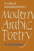 A Critical Introduction to Modern Arabic Poetry