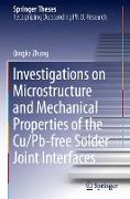 Investigations on Microstructure and Mechanical Properties of the Cu/Pb-free Solder Joint Interfaces