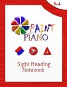 Paint with Piano: Red Sight Reading Notebook (Saddle Stich)