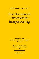 Das Internationale Privatrecht der Transportverträge