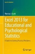 Excel 2013 for Educational and Psychological Statistics