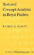 Text and Concept Analysis in Royal Psalms