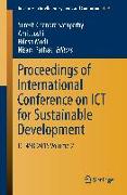 Proceedings of International Conference on ICT for Sustainable Development