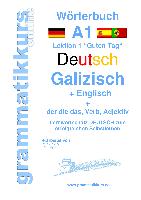 Wörterbuch Deutsch - Galizisch - Englisch Niveau A1
