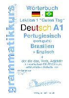 Wörterbuch Deutsch - Portugiesisch (Brasilien) - Englisch Niveau A1