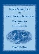 Early Marriages in Bath County, Kentucky