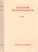 Zeitschrift für Rechtspolitik - Einbanddecke 2005