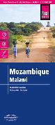Reise Know-How Landkarte Mosambik, Malawi (1:1.200.000)