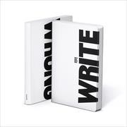 WRITE – WRONG GRAPHIC L White Smooth Bonded Leather