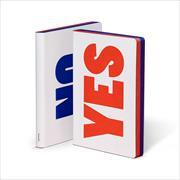 YES – NO GRAPHIC L White Smooth Bonded Leather