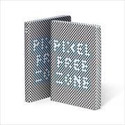PIXEL FREE ZONE GRAPHIC L Black Smooth Bonded Leather