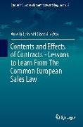 Contents and Effects of Contracts-Lessons to Learn From The Common European Sales Law