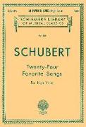 24 Favorite Songs: Schirmer Library of Classics Volume 350 High Voice