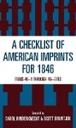 Checklist of American Imprints 1846