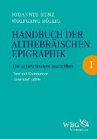 Handbuch der althebräischen Epigraphik BD. I