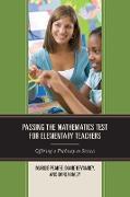 Passing the Mathematics Test for Elementary Teachers