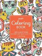 Posh Adult Coloring Book: Cats & Kittens for Comfort & Creativity: Volume 15