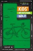 NIrV, Kids' Devotional Bible, Leathersoft, Green