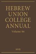 Hebrew Union College Annual, Volume 86